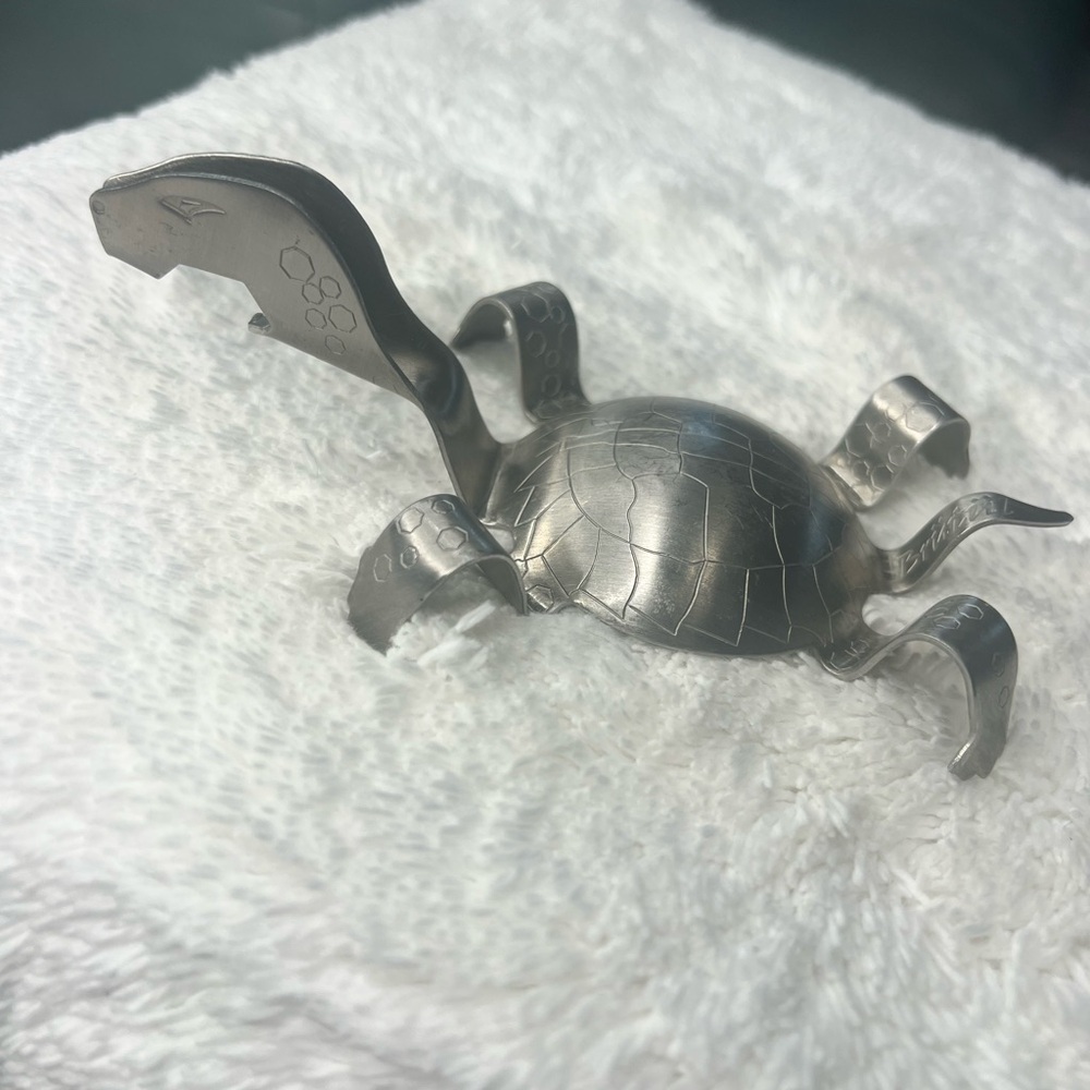 Vintage Lagerhead Black and Tan Turtle Bottle Opener